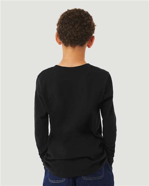 Youth Heather CVC Long Sleeve Tee - 3501YCVC