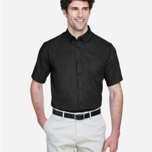 Men's Optimum Short Sleeve Twill Dress Shirt - 88194 - Image 4