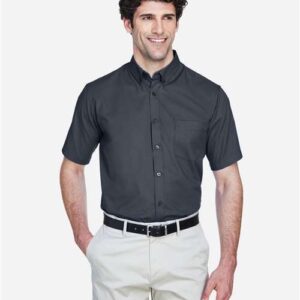 Men's Optimum Short Sleeve Twill Dress Shirt - 88194 - Image 9