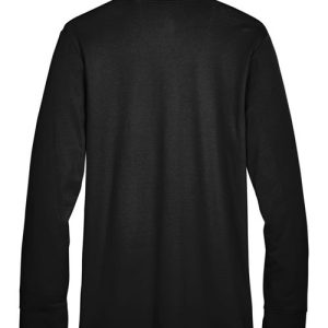 Men's CrownLux Performance® Plaited Long Sleeve Polo - DG20L - Image 3