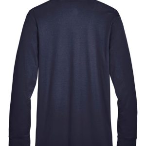 Men's CrownLux Performance® Plaited Long Sleeve Polo - DG20L - Image 8