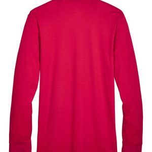 Men's CrownLux Performance® Plaited Long Sleeve Polo - DG20L - Image 13