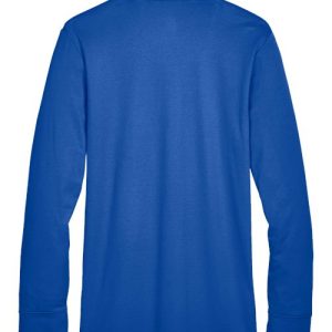 Men's CrownLux Performance® Plaited Long Sleeve Polo - DG20L - Image 18
