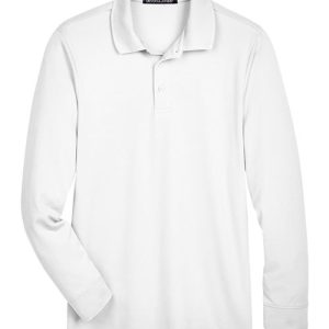 Men's CrownLux Performance® Plaited Long Sleeve Polo - DG20L - Image 22