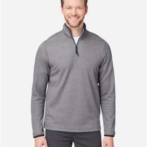 Men's Venture Heathered Stripe Quarter-Zip Pullover - CE73 - Image 5