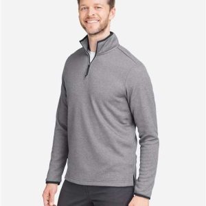 Men's Venture Heathered Stripe Quarter-Zip Pullover - CE73 - Image 6