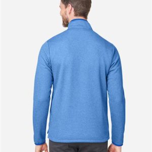 Men's Venture Heathered Stripe Quarter-Zip Pullover - CE73 - Image 25