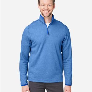 Men's Venture Heathered Stripe Quarter-Zip Pullover - CE73 - Image 23