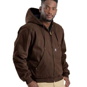 Men's Heartland Washed Cotton Duck Hooded Jacket - HJ375 - Image 3