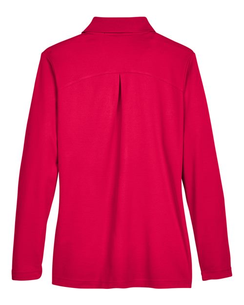 Women's CrownLux Performance® Plaited Long Sleeve Polo - DG20LW