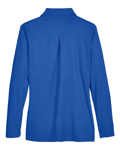 Women's CrownLux Performance® Plaited Long Sleeve Polo - DG20LW