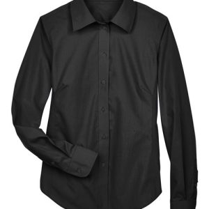 Women's Crown Collection® Broadcloth Woven Dress Shirt - D620W - Image 2