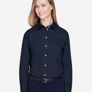 Women's Crown Collection® Broadcloth Woven Dress Shirt - D620W - Image 19