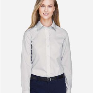 Women's Crown Collection® Broadcloth Woven Dress Shirt - D620W - Image 24