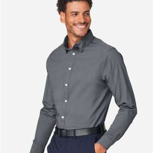 Men's CrownLux Performance® Spencer Poplin Dress Shirt - DG505 - Image 18