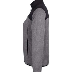 Women's Venture Heathered Stripe Hybrid Jacket - CE74W - Image 4