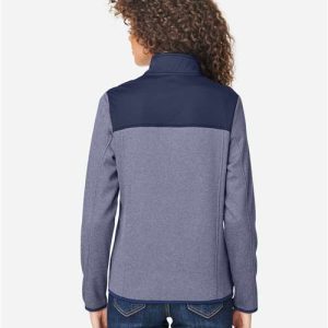 Women's Venture Heathered Stripe Hybrid Jacket - CE74W - Image 13