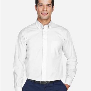 Men's Tall Crown Collection® Broadcloth Woven Dress Shirt - D620T - Image 14