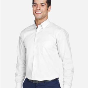Men's Tall Crown Collection® Broadcloth Woven Dress Shirt - D620T - Image 15