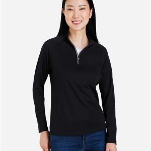 Women's Origin Performance Pique Quarter-Zip Pullover - CE418W - Image 5