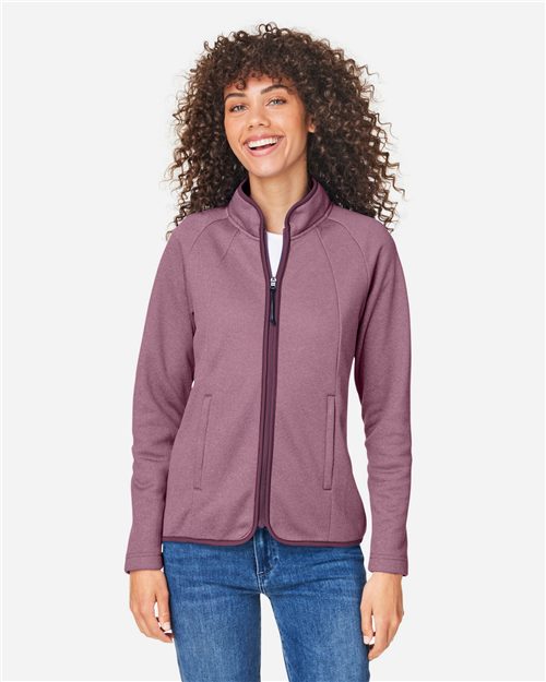 Women's Venture Heathered Stripe Full-Zip Jacket - CE72W