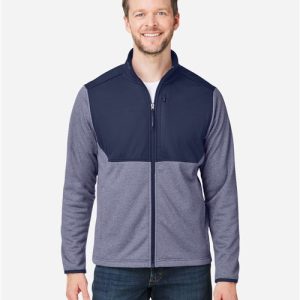 Men's Venture Heathered Stripe Hybrid Jacket - CE74 - Image 1