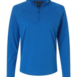 Women's Seaton Pebble Textured Quarter-Zip Pullover - DG402W - Image 14