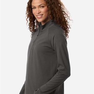 Women's Seaton Pebble Textured Quarter-Zip Pullover - DG402W - Image 24