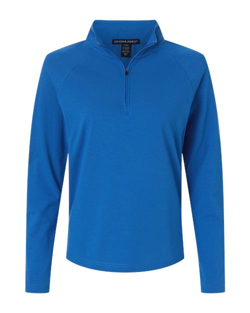 Women's Seaton Pebble Textured Quarter-Zip Pullover - DG402W