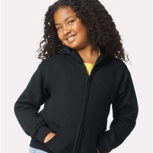 Youth Heavy Blend™ Full-Zip Hooded Sweatshirt - 18600B - Image 5