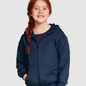 Youth Heavy Blend™ Full-Zip Hooded Sweatshirt - 18600B - Image 11