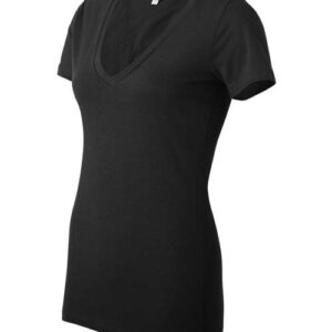 Women’s Jersey Deep V-Neck Tee - 6035 - Image 3