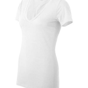 Women’s Jersey Deep V-Neck Tee - 6035 - Image 15
