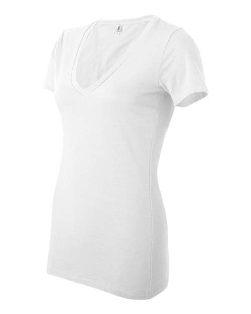 Women’s Jersey Deep V-Neck Tee - 6035