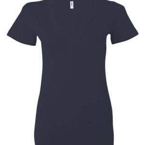 Women’s Jersey Deep V-Neck Tee - 6035 - Image 8