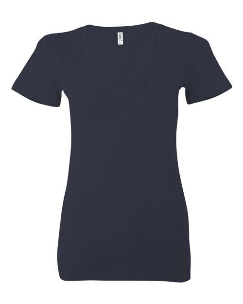 Women’s Jersey Deep V-Neck Tee - 6035