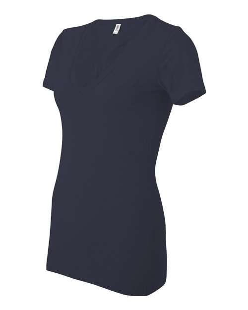 Women’s Jersey Deep V-Neck Tee - 6035