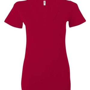 Women’s Jersey Deep V-Neck Tee - 6035 - Image 11