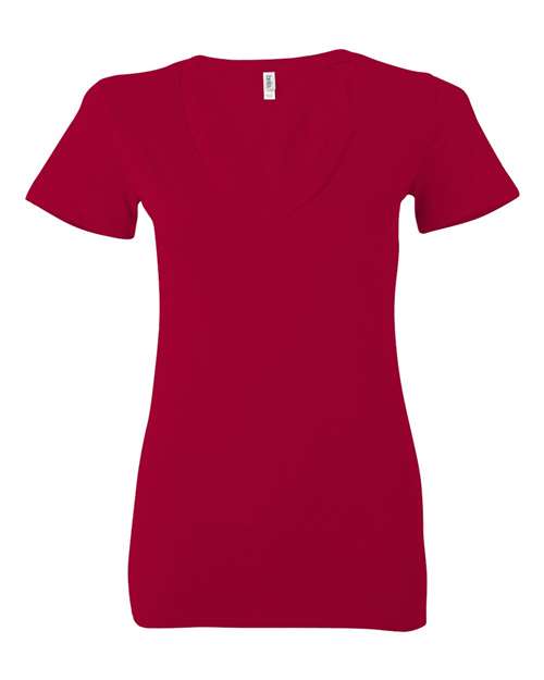 Women’s Jersey Deep V-Neck Tee - 6035