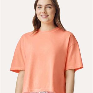 Women's Garment-Dyed Heavyweight Boxy T-Shirt - 3023CL - Image 35
