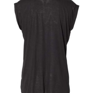 Women’s Flowy Rolled Cuffs Muscle Tee - 8804 - Image 3