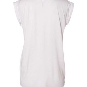 Women’s Flowy Rolled Cuffs Muscle Tee - 8804 - Image 6
