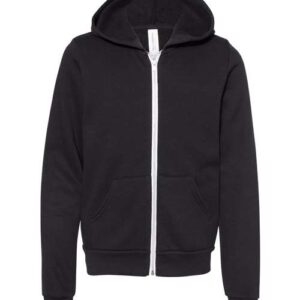 Youth Sponge Fleece Full-Zip Hoodie Sweatshirt - 3739Y - Image 2