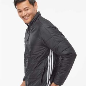Men's 3-Stripes Puffer Full-Zip Jacket - A570 - Image 6