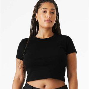 Women's Micro Rib Baby Tee - 1010 - Image 11