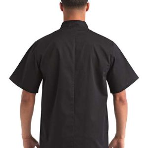 Unisex Ten Studded Front Short Sleeve Chef Coat - RP664 - Image 7