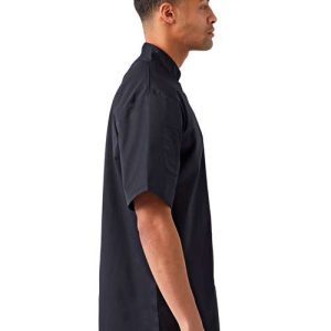 Unisex Ten Studded Front Short Sleeve Chef Coat - RP664 - Image 6