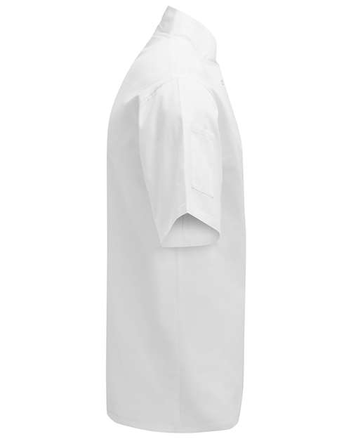 Unisex Ten Studded Front Short Sleeve Chef Coat - RP664