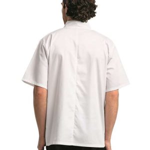Unisex Ten Studded Front Short Sleeve Chef Coat - RP664 - Image 13