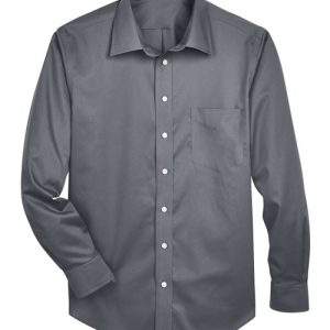 Men's Crown Collection® Solid Stretch Twill Woven Dress Shirt - DG530 - Image 7